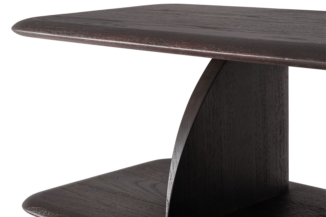 Wandregal Geometric Teak braun gebeizt