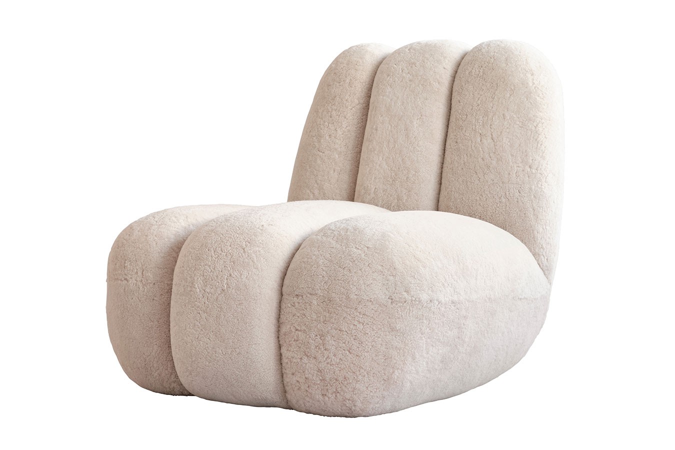 Lounge Sessel Toe Sheepskin beige