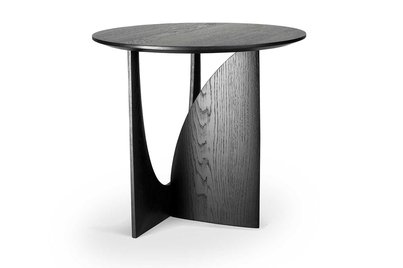Beistelltisch Geometric Eiche schwarz