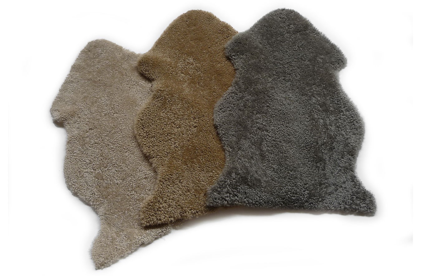 Schaffell kurzwollig beige B 95 cm