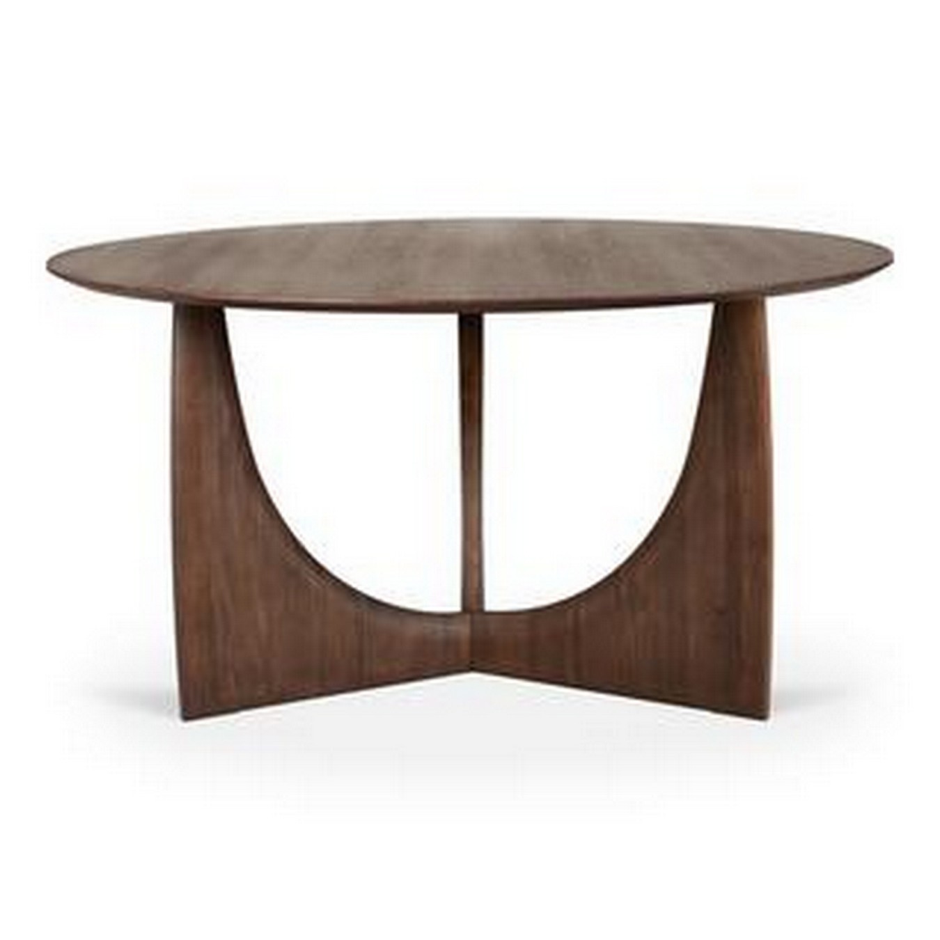 Esstisch Geometric Teak braun D 150 cm