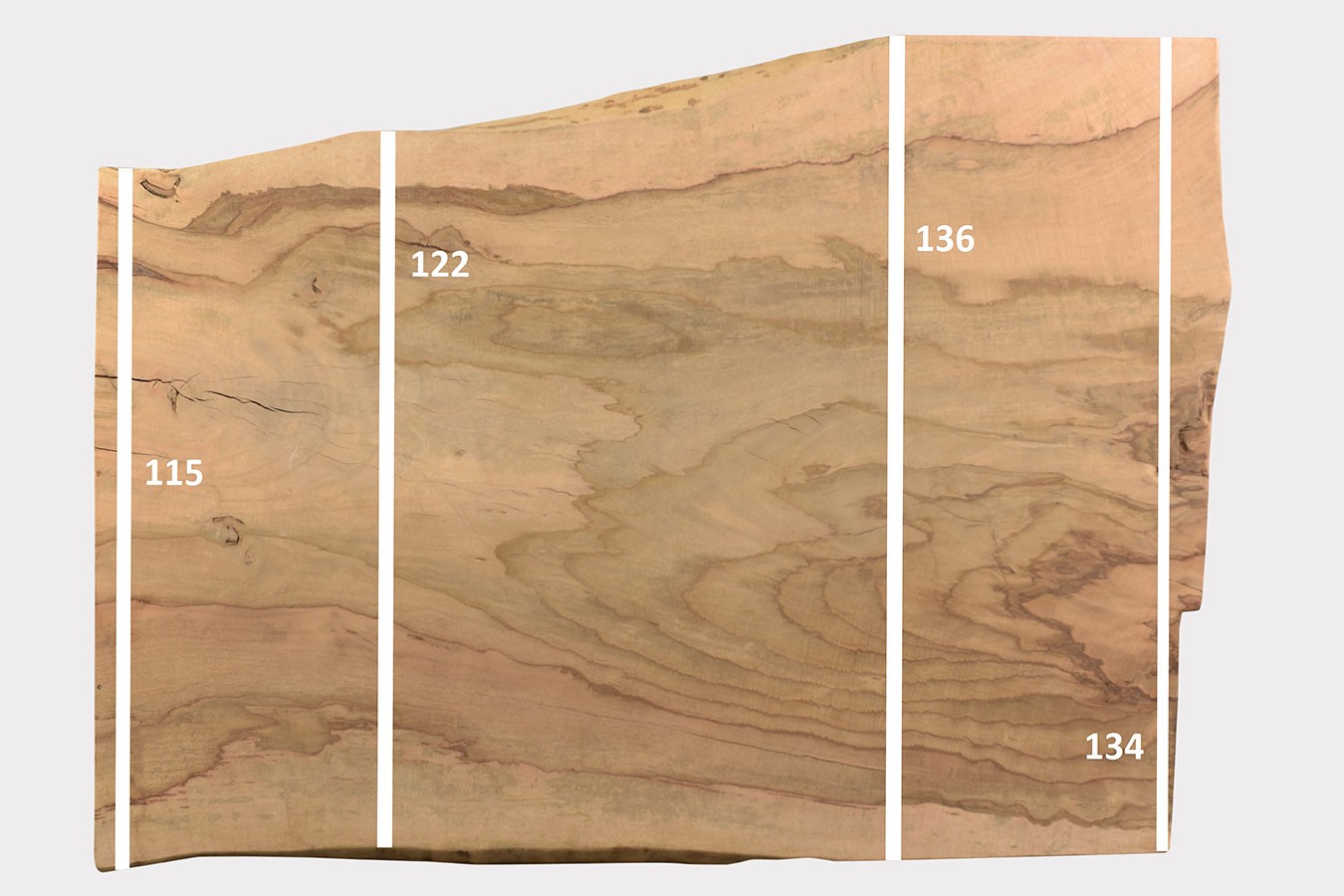Tischplatte Mangoholz Monolith 186x135 cm