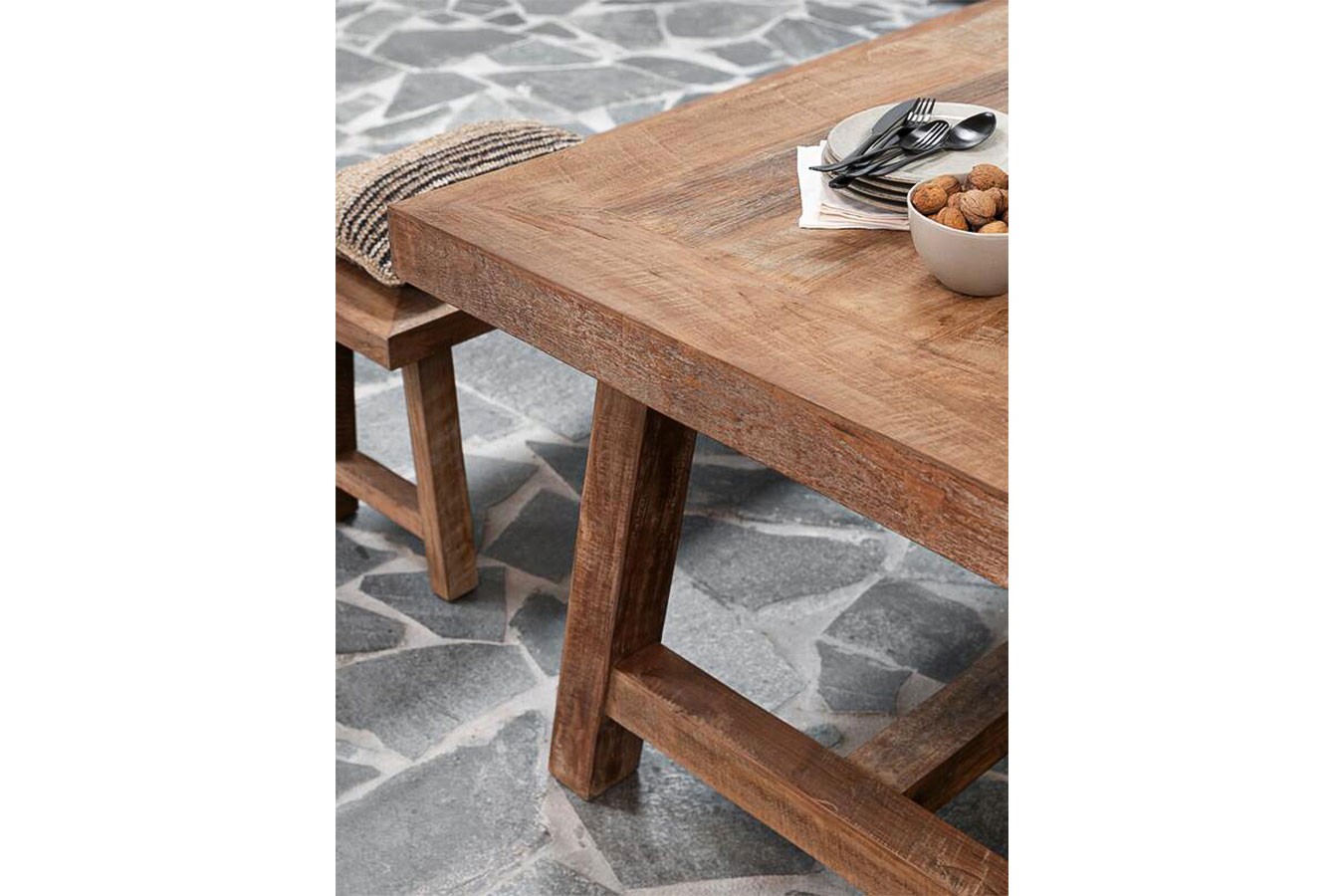 Esstisch Ibiza Teakholz 250 x 100 cm