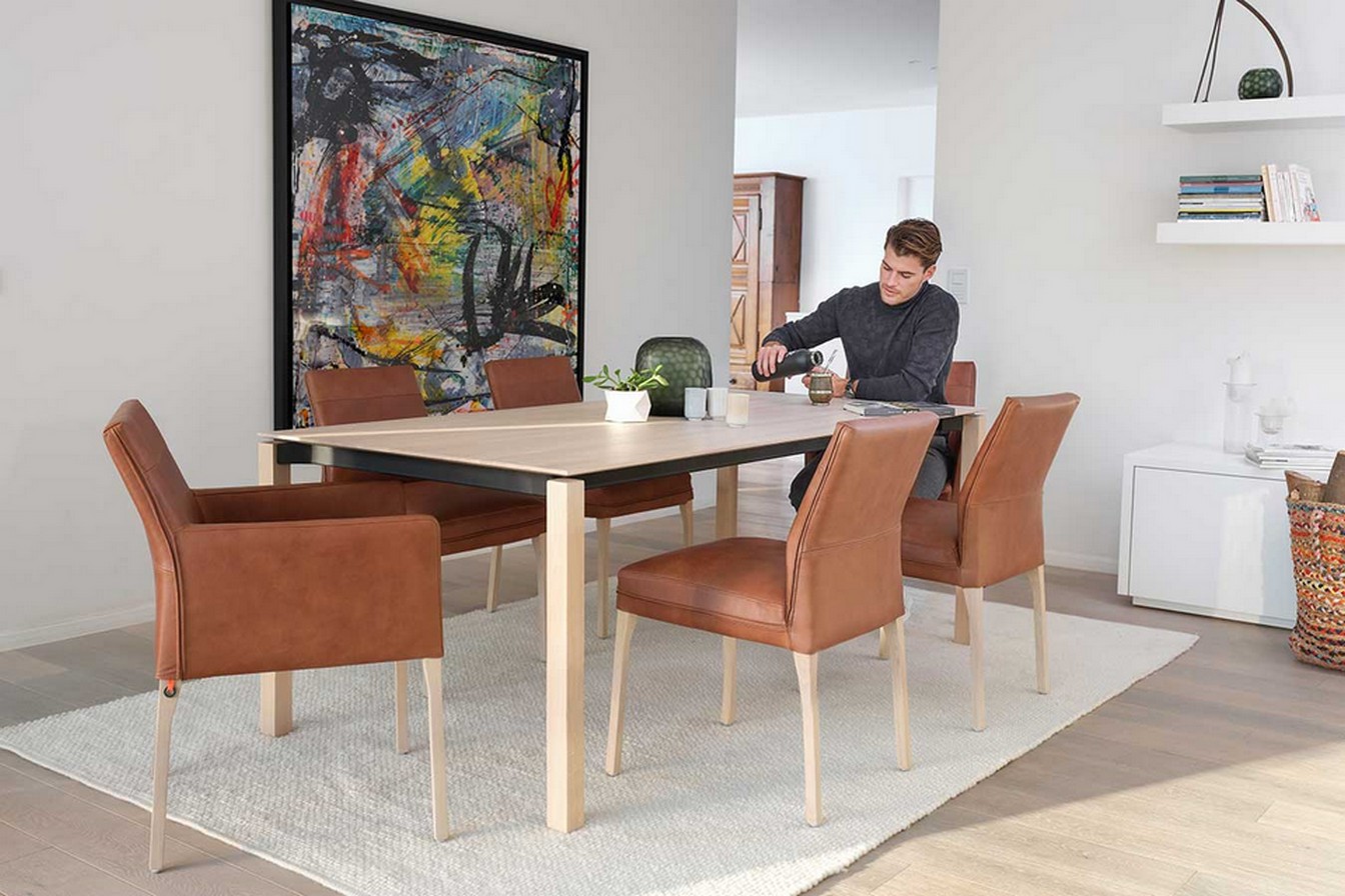 Ausziehtisch Floor Buche massiv 160