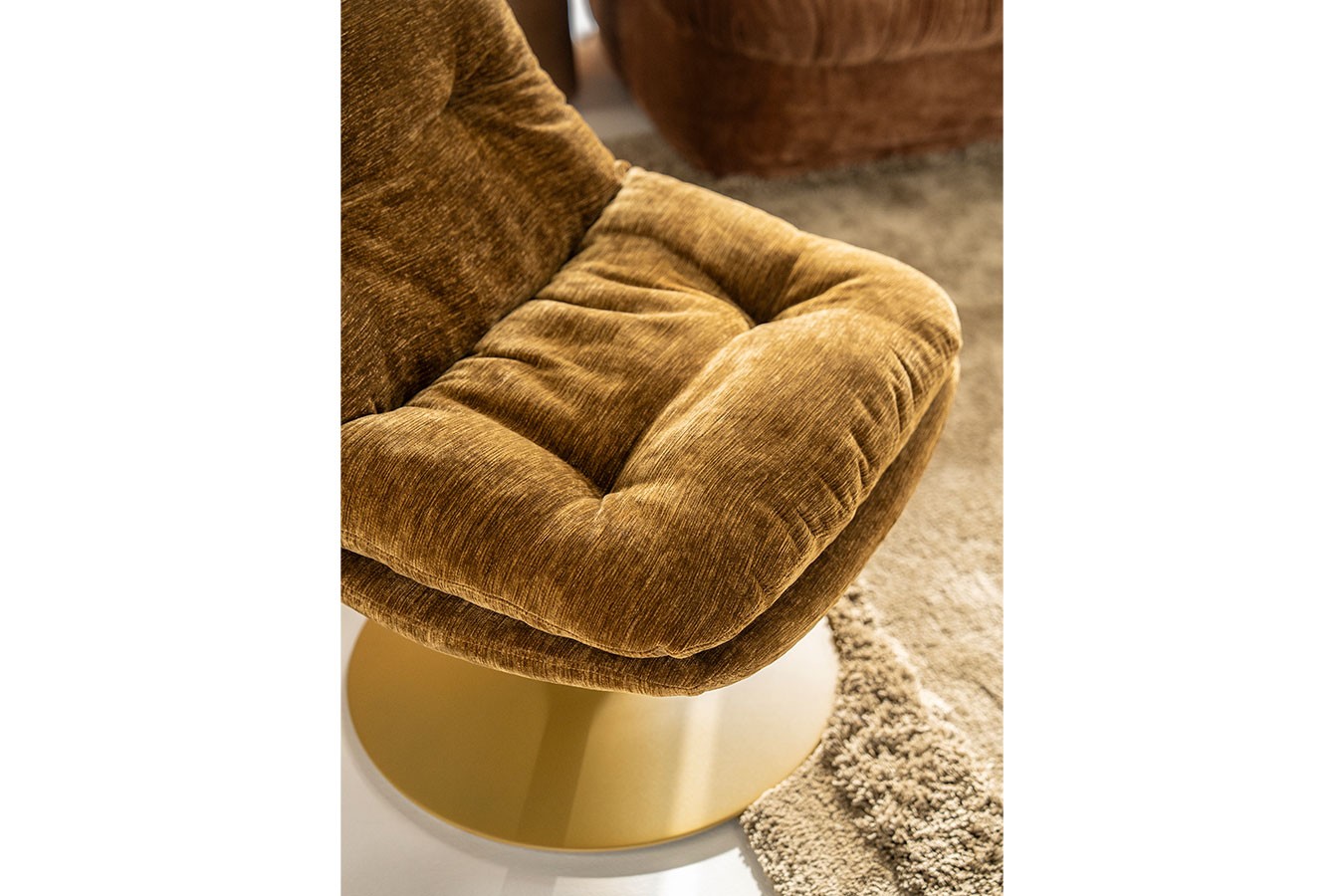 Drehsessel Tomba Velvet senf