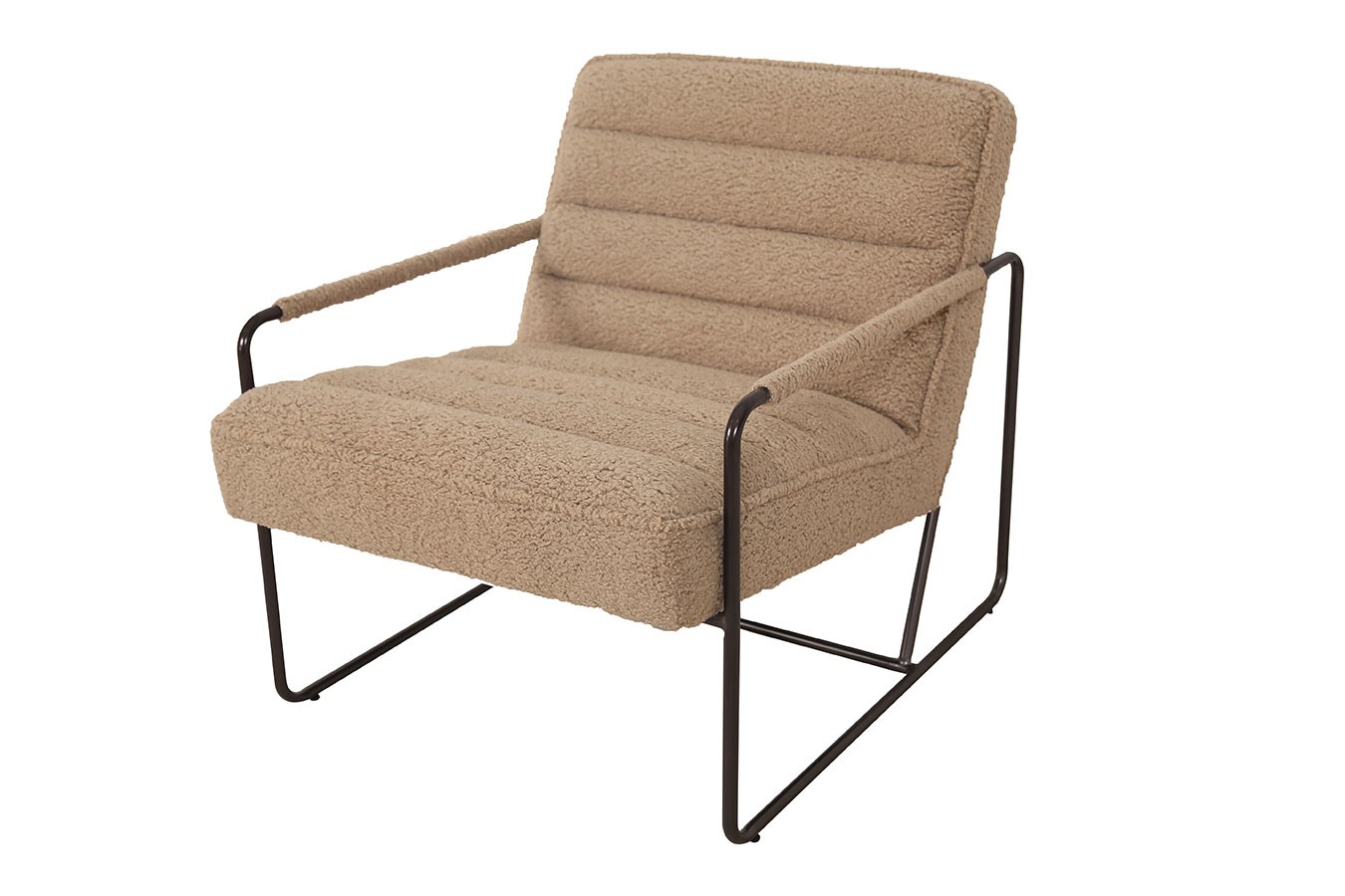 Lounge Sessel Marco Century Boucléstoff camel