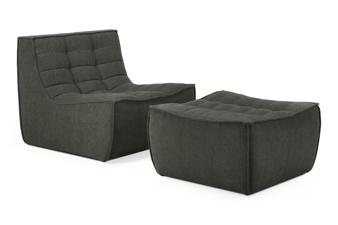 Sofaelement N701 Fußhocker eckig