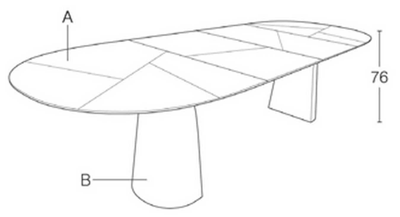 Ausziehtisch Bloom T0301 Mosaic Eiche 160>220>280 cm
