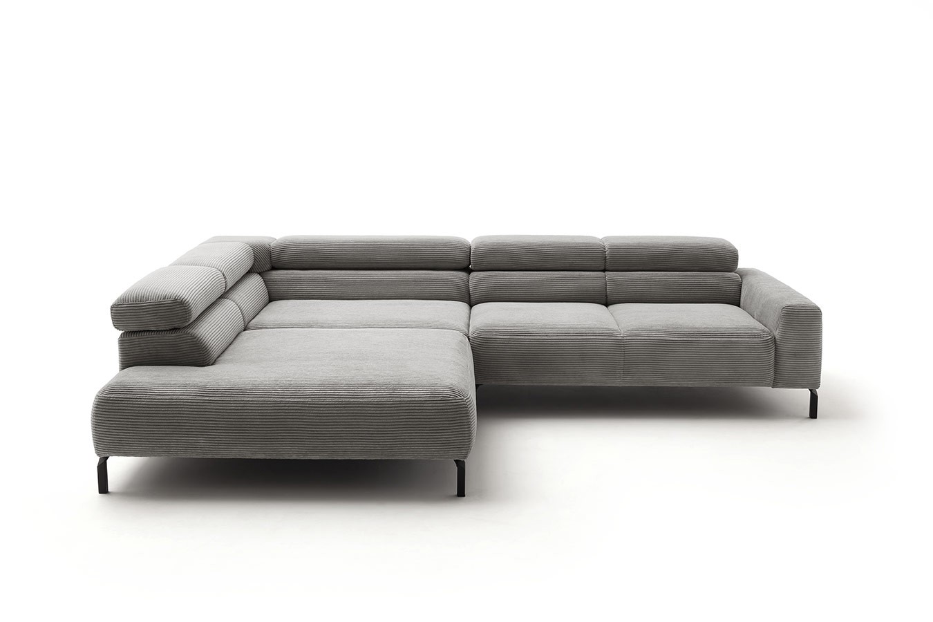 Ecksofa Sarah Cord grau