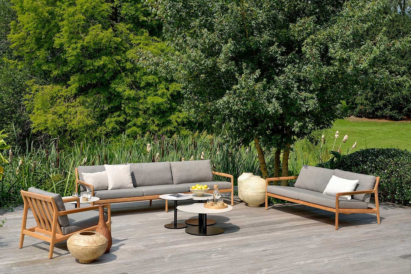 Outdoorsofa Jack Teak mokka 180 cm