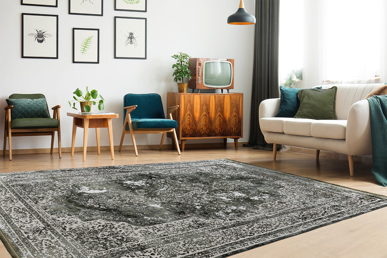 Teppich Elise grün 200x290 cm