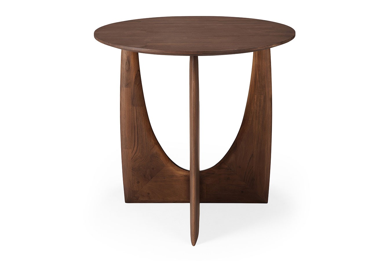 Beistelltisch Geometric Teak braun