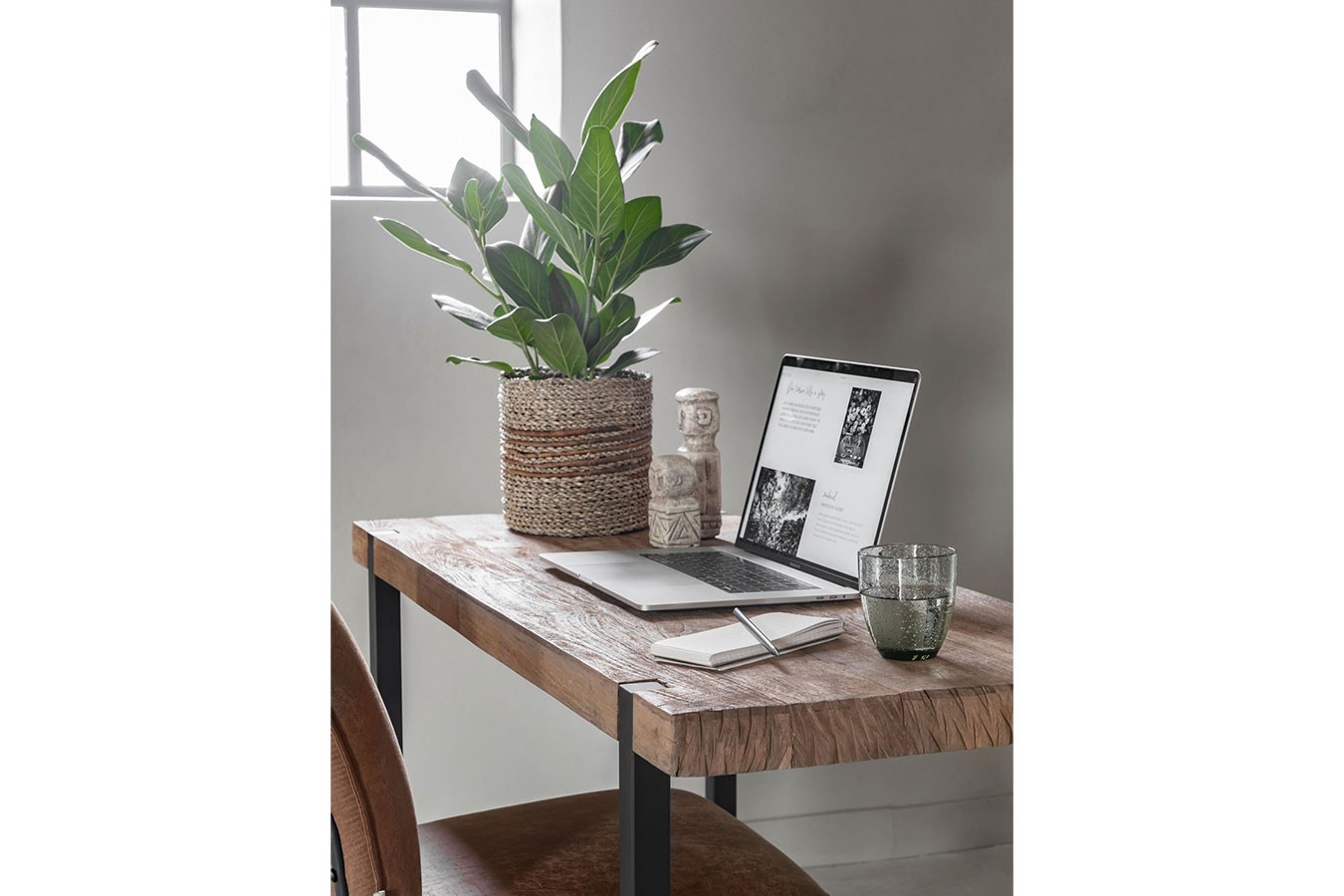 Schreibtisch Timeless Teakholz B 120 cm
