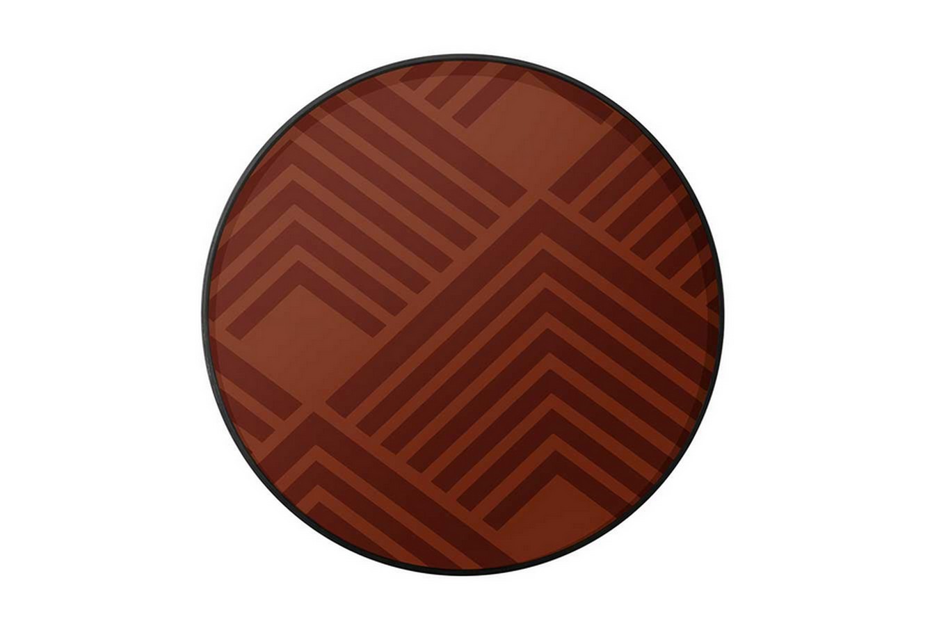 Notre Monde Tablett Orange Chevron D 61 cm