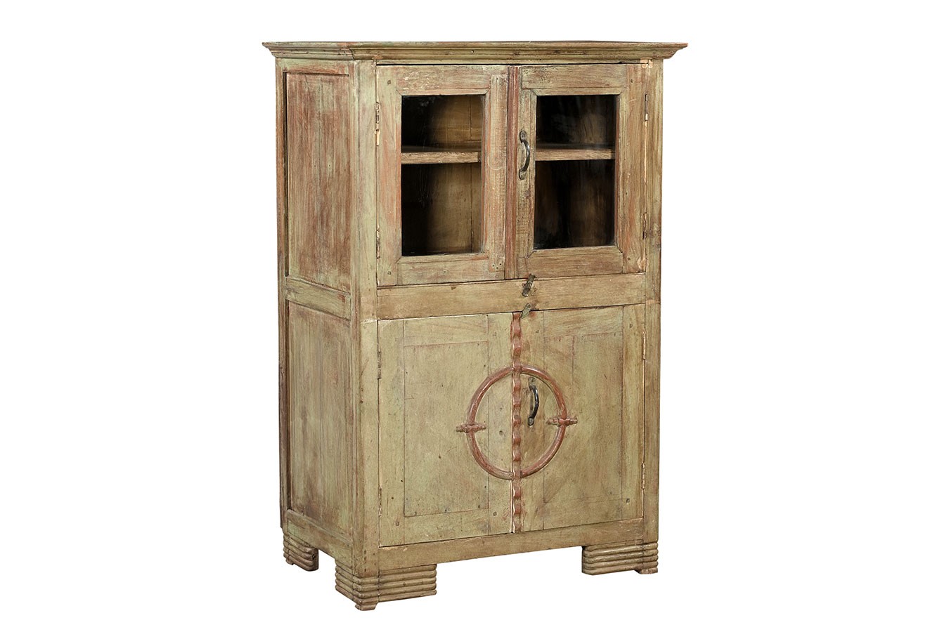 Vitrinenschrank Vintage natur