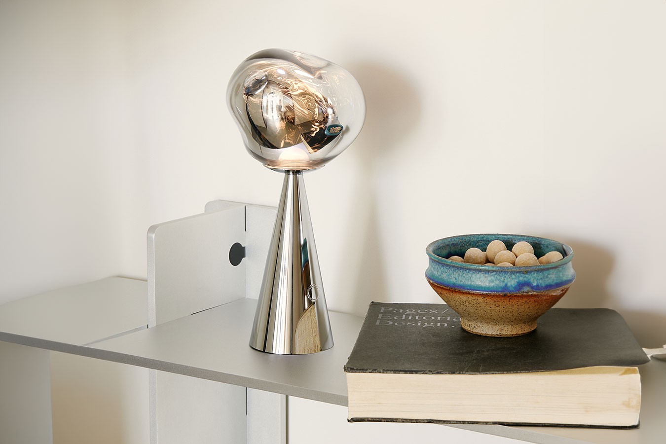 Tischlampe Melt Silber