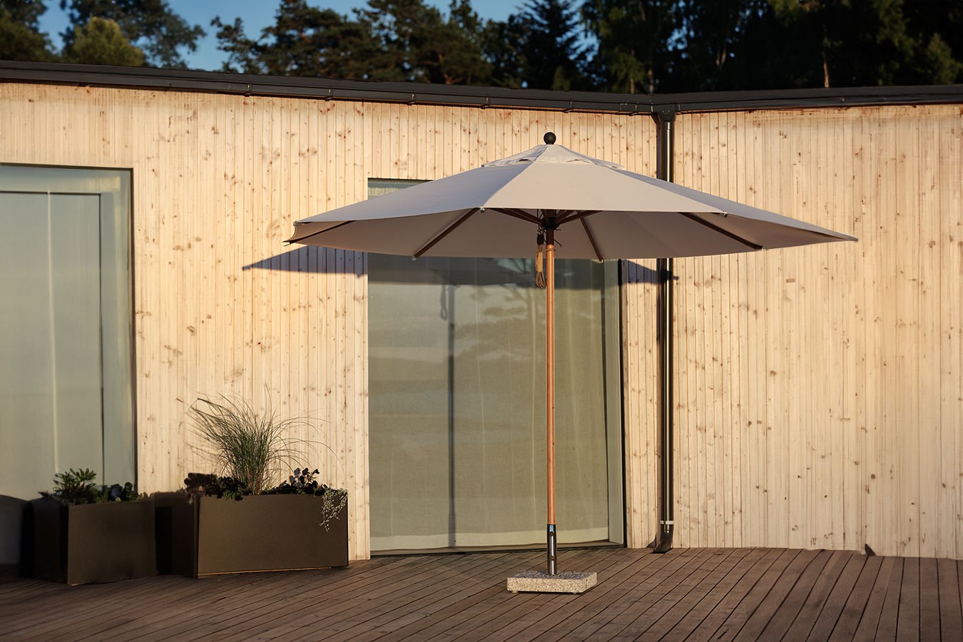Sonnenschirm Paliano taupe D 300 cm
