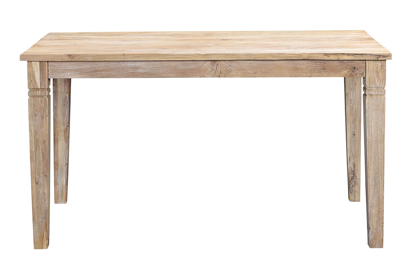 Tisch Landhaus Akazie massiv white washed B 140 cm