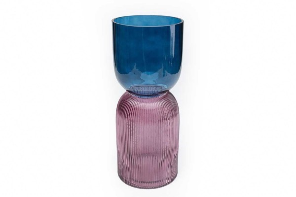 Vase blau lila Glas 
