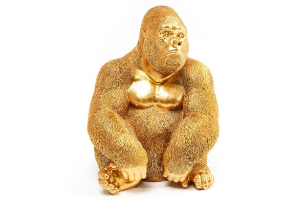 Deko Figur Gorilla med gold