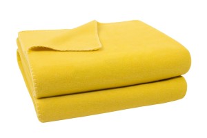 Soft-Fleece Decke 160 x 200 cm currygelb
