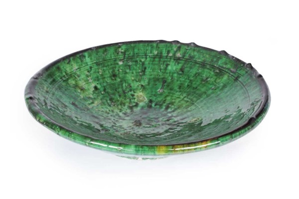 Teller Keramik grün D 25 cm 