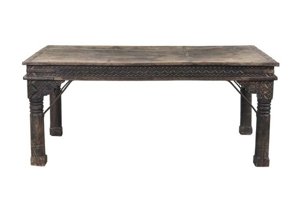Tisch Vintage Massivholz geschwärzt ca 180 cm