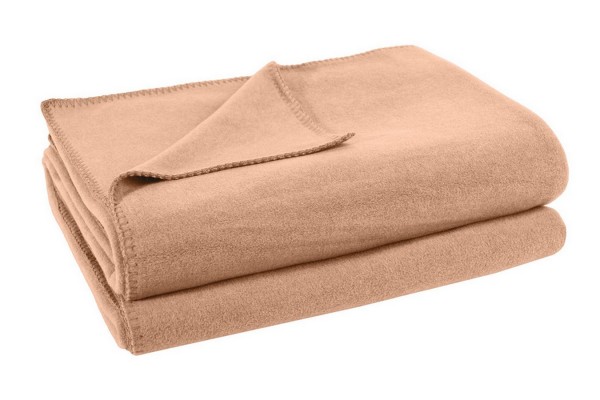 Soft-Fleece Decke 180 x 220 cm sand