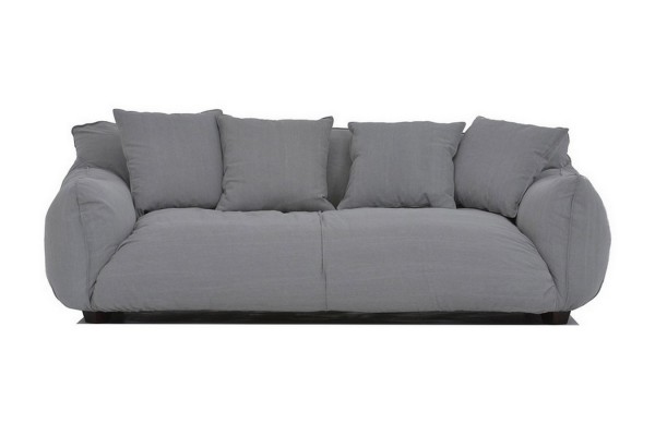 Sofa Gigi 3 Sitzer Stoff grau