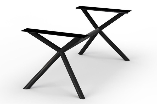 Tischgestell Nora X-Form schwarz