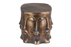 Metallhocker Boho Face bronze 