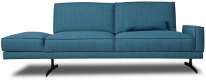 Sofa Aurelia 2,5 Sitzer Stoff blau 