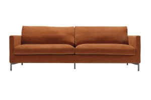 Sofa 4 Sitzer Impala Stoff Moss rostorange