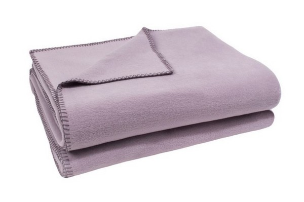 Soft-Fleece Decke 160 x 200 cm lavendel hell