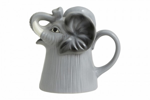 Milchkännchen Elefant grau