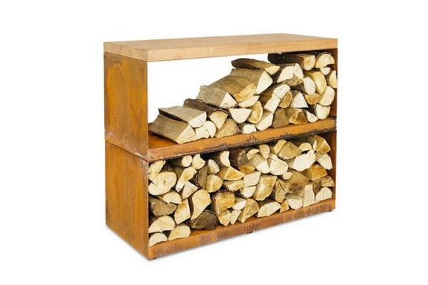 Ofyr Wood Storage Regal Corten Dressoir niedrig