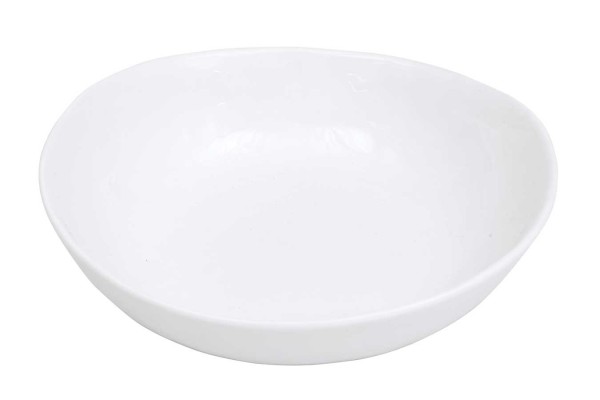 Müslischale Porcelino oval weiß H 4cm