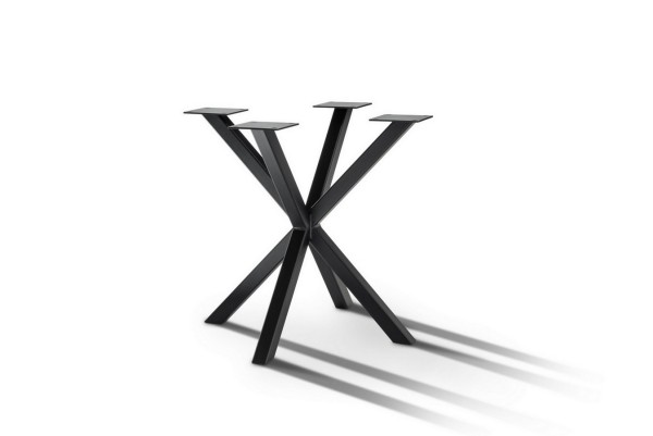 Tischgestell Spider 5x5 rund Metall schwarz matt