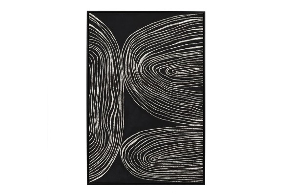 Wandbild Sestri schwarz weiss 83x123 cm