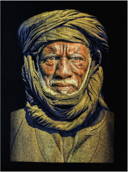 Wandbild Tuareg Man 95 x 140 cm