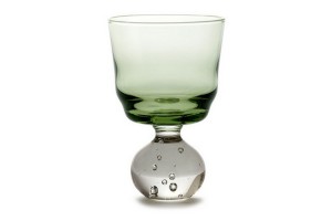 Trinkglas Eternal Snow grün-weiß h 9,5cm