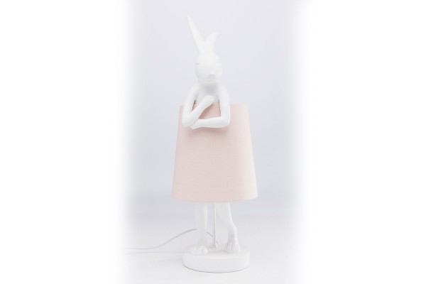 Tischleuchte Animal Rabbit weiss rosa h 68 cm