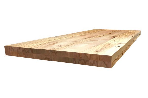 Tischplatte 8 Massivholz astige Wildbuche aufgedoppelt ab 60 cm konfigurierbar 