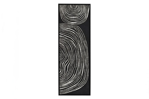 Wandbild Sestri schwarz weiss 43x123 cm