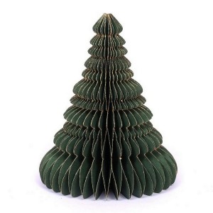 Weihnachtsbaum Papier grün H 22,5 cm