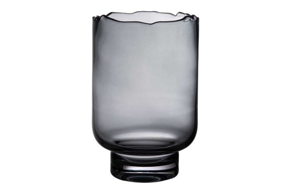 Vase Glas Rozanna grau H 23cm