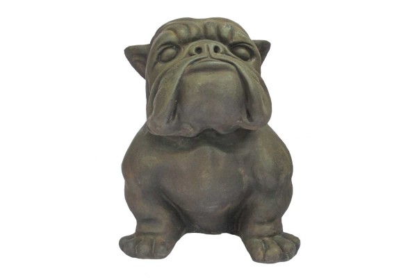 Steinfigur Bulldogge H 43 cm