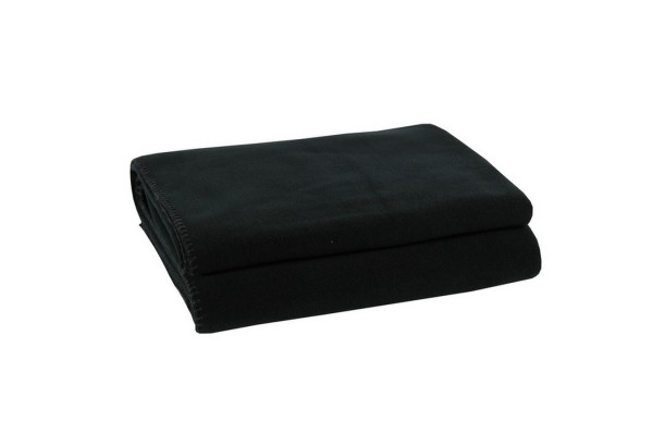 Soft-Fleece Decke 160 x 200 cm schwarz