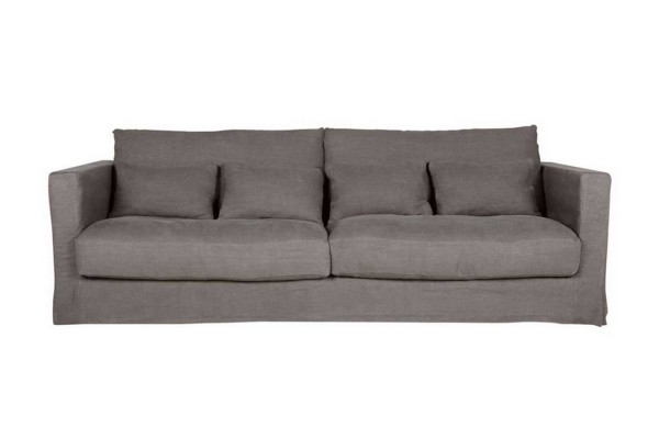 Sofa Heaven 3 Sitzer Stoff braun B 236 cm