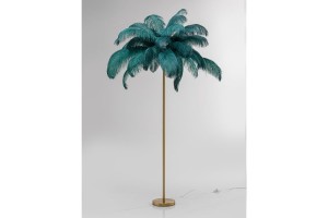 Stehlampe Feather Palm grün
